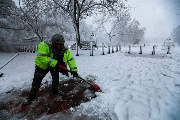 Winter storm in Washington DC