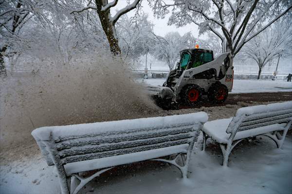 Winter storm in Washington DC