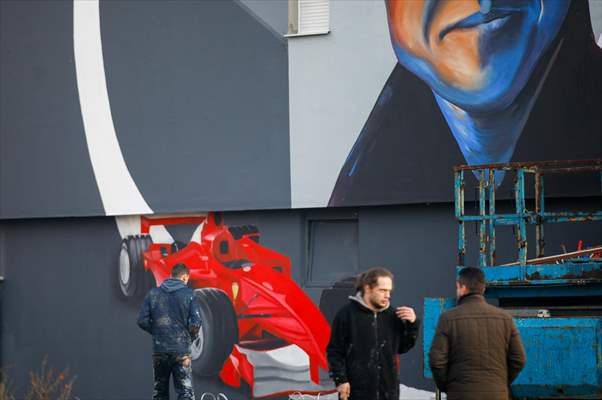 Giant mural dedicated to Michael Schumacher unveiled in Bosnia and Herzegovina