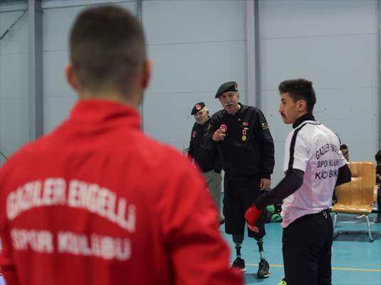 Members of "Veterans Disabled Sports Club" in Ankara