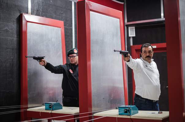 Members of "Veterans Disabled Sports Club" in Ankara