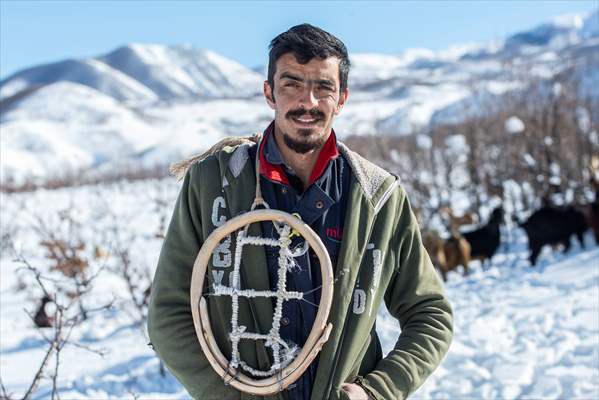 Kar kalınlığının 1,5 metreyi bulduğu Ovacık'ta besicilerin zorlu mesaisi
