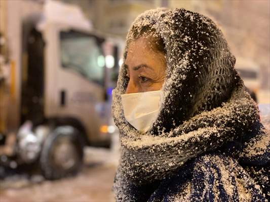 Gaziantep'te karla mücadele sürüyor