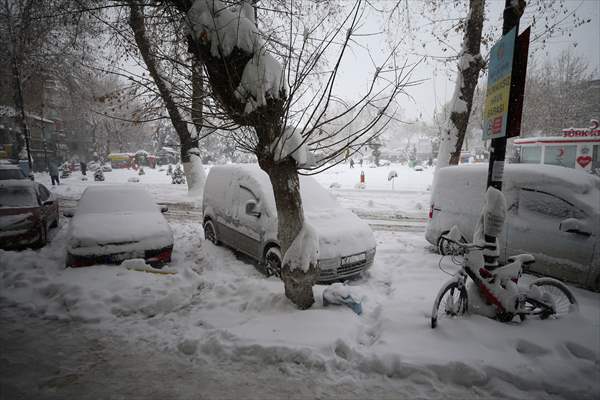 Malatya'da kar yağışı etkili oldu