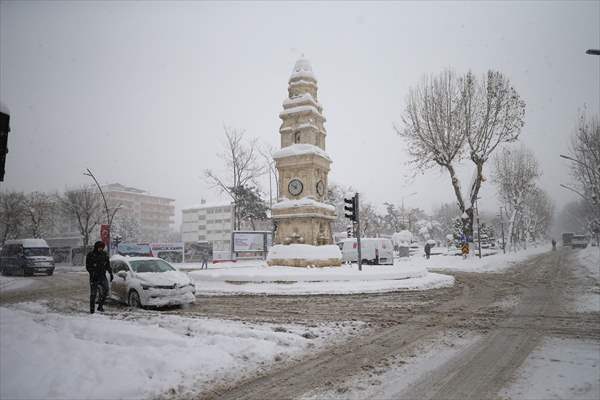 Malatya'da kar yağışı etkili oldu