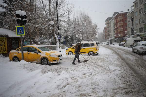 Malatya'da kar yağışı etkili oldu