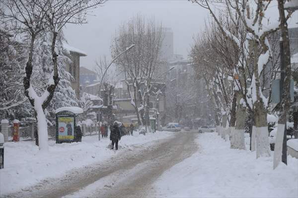 Malatya'da kar yağışı etkili oldu