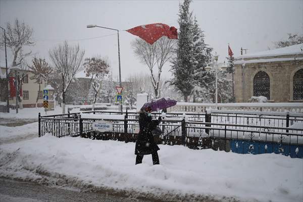 Malatya'da kar yağışı etkili oldu