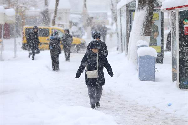 Malatya'da kar yağışı etkili oldu