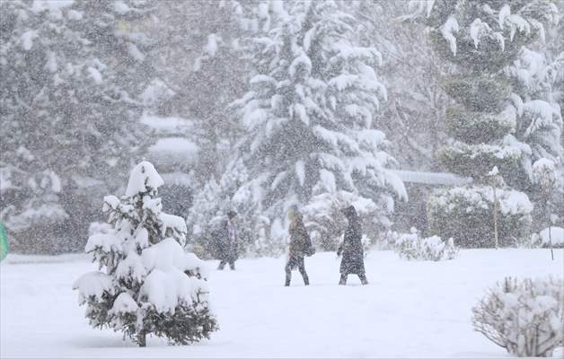 Malatya'da kar yağışı etkili oldu