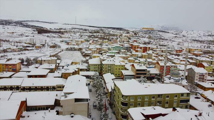Malatya'da kar yağışı etkili oldu