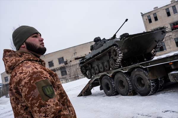 Ukrainian Servicemen of Mechanized Brigade