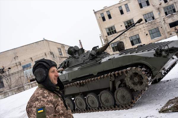 Ukrainian Servicemen of Mechanized Brigade