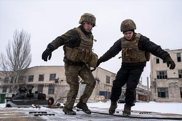 Ukrainian Servicemen of Mechanized Brigade