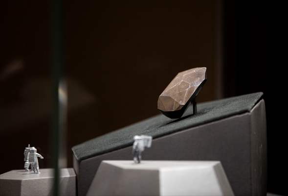 The 555.55 Carat Black Diamond entitled 'Enigma' at London Auctions