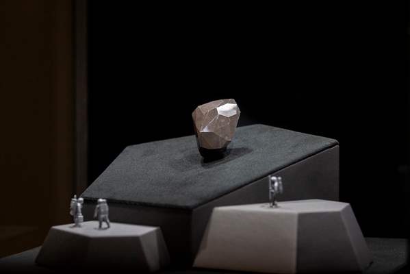 The 555.55 Carat Black Diamond entitled 'Enigma' at London Auctions