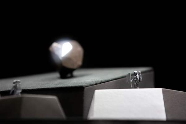 The 555.55 Carat Black Diamond entitled 'Enigma' at London Auctions