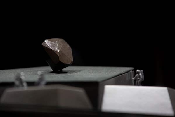 The 555.55 Carat Black Diamond entitled 'Enigma' at London Auctions