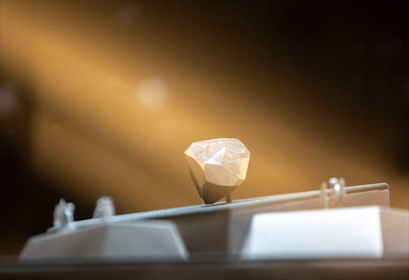 The 555.55 Carat Black Diamond entitled 'Enigma' at London Auctions