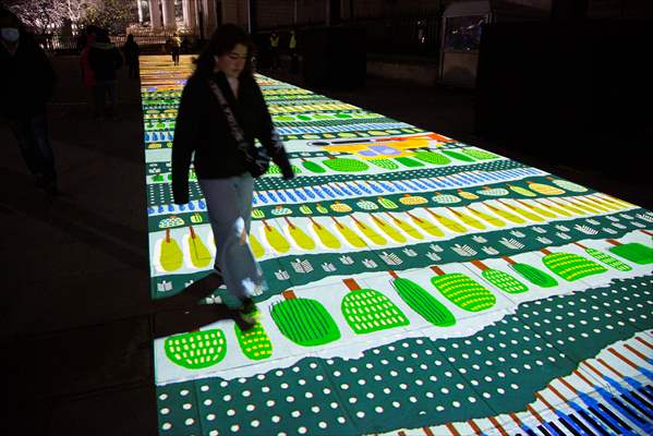 Light show held at historical places in London