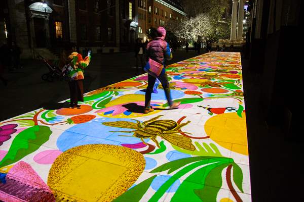 Light show held at historical places in London