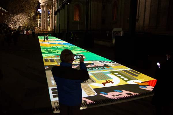 Light show held at historical places in London