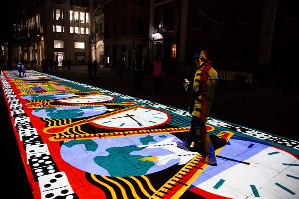 Light show held at historical places in London