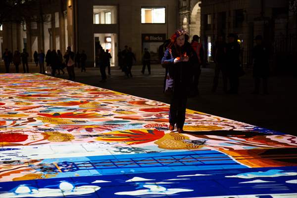 Light show held at historical places in London