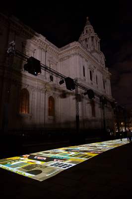 Light show held at historical places in London