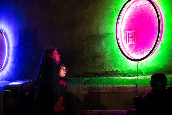 Light show held at historical places in London