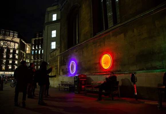 Light show held at historical places in London