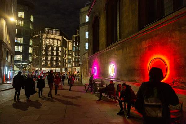 Light show held at historical places in London