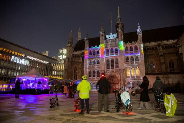 Light show held at historical places in London