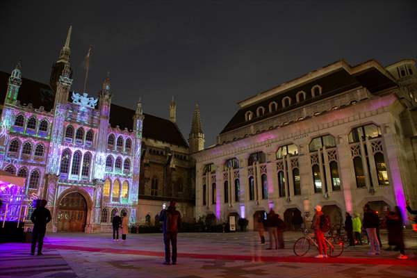 Light show held at historical places in London