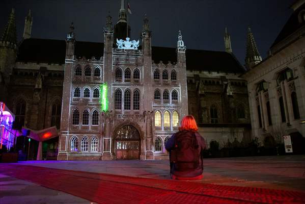 Light show held at historical places in London