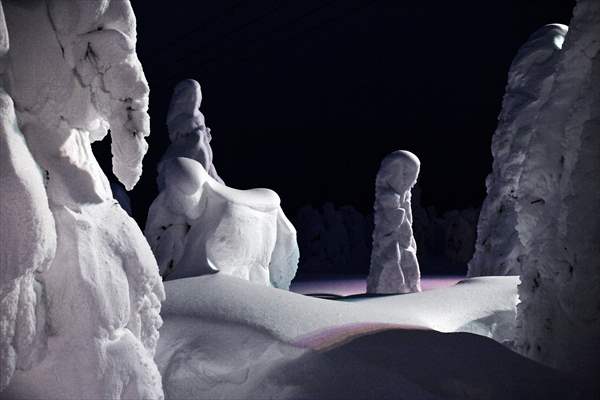 Snow monsters of Mount Zao in Japan