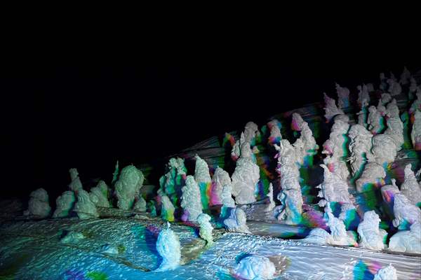 Snow monsters of Mount Zao in Japan