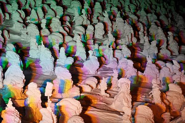 Snow monsters of Mount Zao in Japan