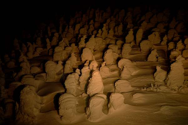 Snow monsters of Mount Zao in Japan