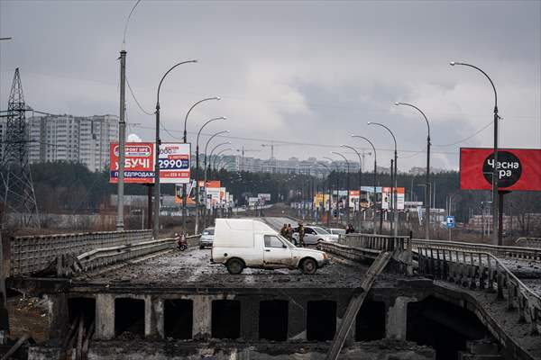 Ukrainian soldiers in Irpin, Ukraine