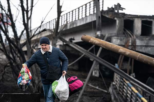 Ukrainian soldiers in Irpin, Ukraine