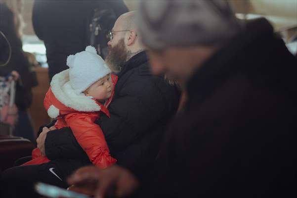 Humanitarian train organised by Slovak Rail Company to bring out civilians fleeing Ukraine