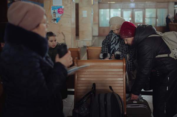 Humanitarian train organised by Slovak Rail Company to bring out civilians fleeing Ukraine