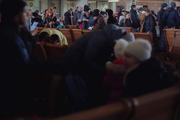 Humanitarian train organised by Slovak Rail Company to bring out civilians fleeing Ukraine