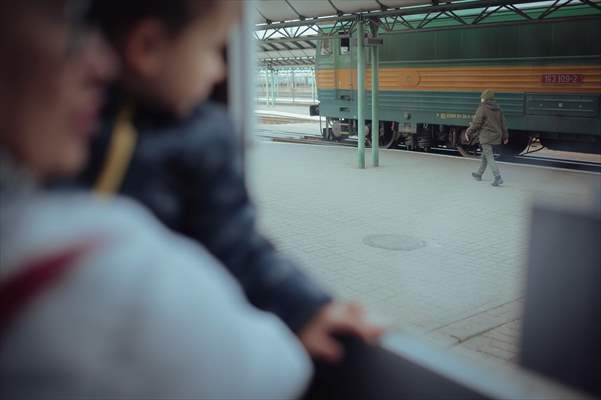 Humanitarian train organised by Slovak Rail Company to bring out civilians fleeing Ukraine