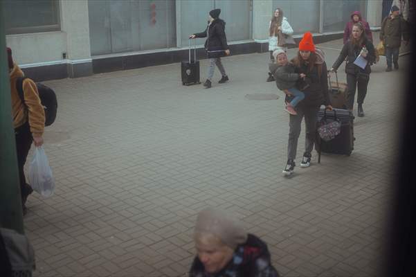 Humanitarian train organised by Slovak Rail Company to bring out civilians fleeing Ukraine