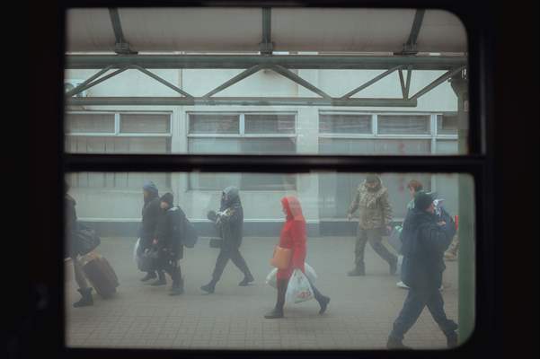 Humanitarian train organised by Slovak Rail Company to bring out civilians fleeing Ukraine