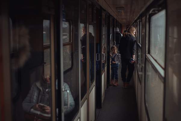 Humanitarian train organised by Slovak Rail Company to bring out civilians fleeing Ukraine