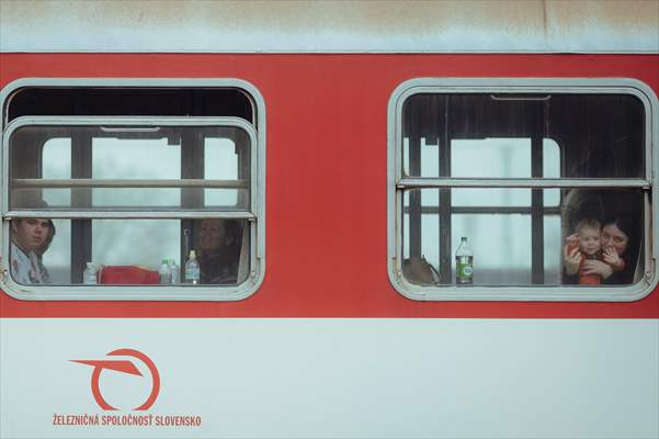 Humanitarian train organised by Slovak Rail Company to bring out civilians fleeing Ukraine