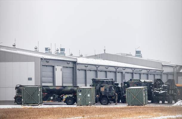 Patriot missile batteries in Poland-Ukraine border